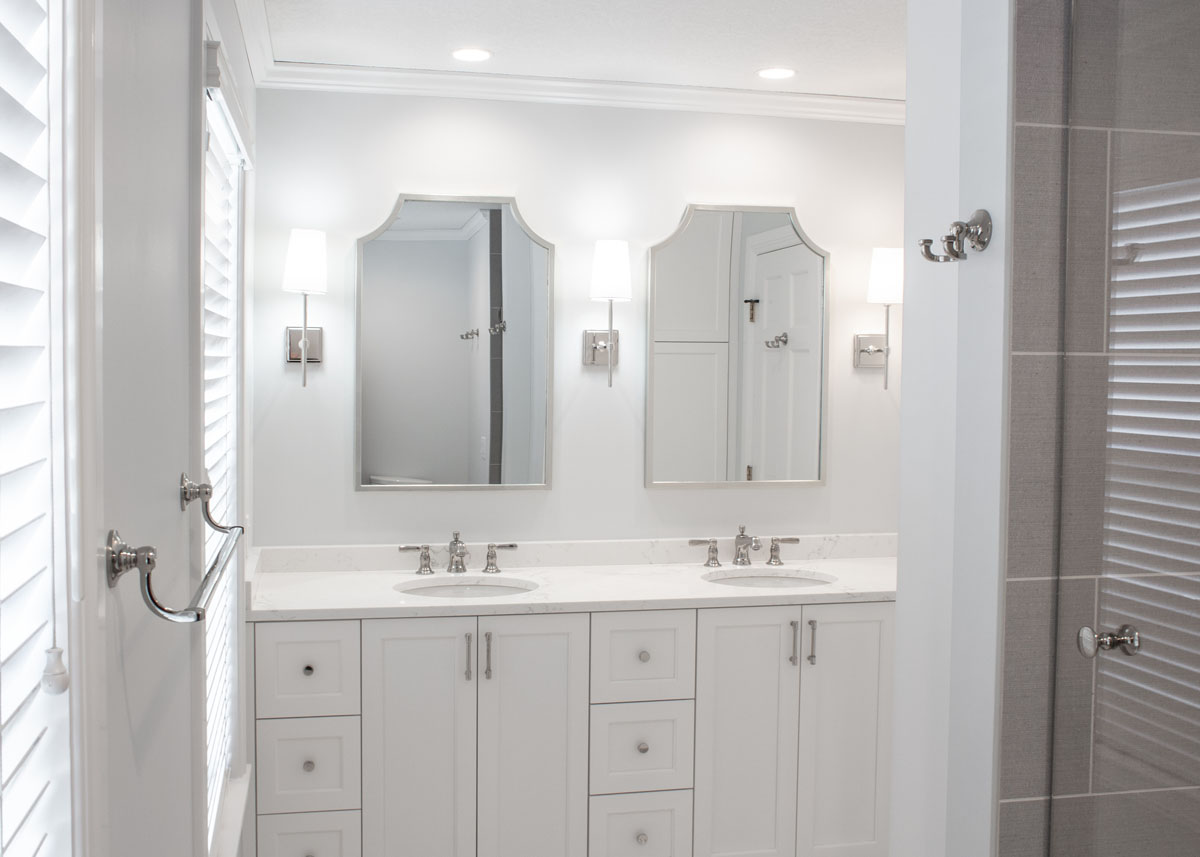 Custom bathroom vanity cabinetry